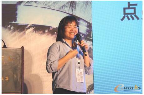 国家电网中电普华人力资源业务管理信息技术部副主任甘丽清介绍国网五位一体协同机制